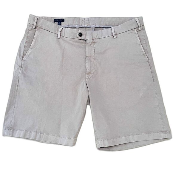 $140 Peter Millar NWT Men's 40 Concorde Garment-Dyed Stretch-Cotton Twill Shorts